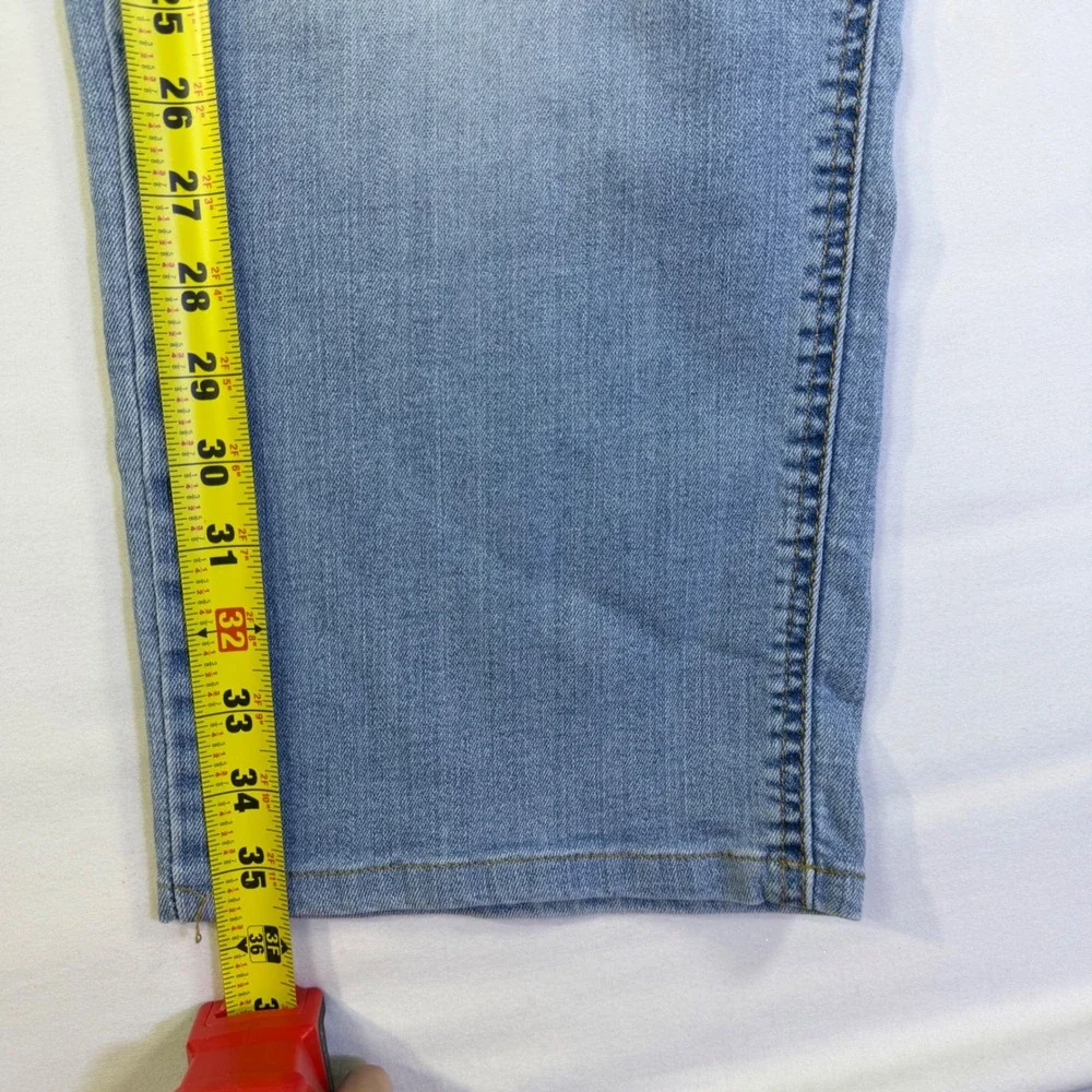Levis‎ 541 Athletic Taper Jeans Mens 40x24 Light Wash Blue Denim Stretch Short